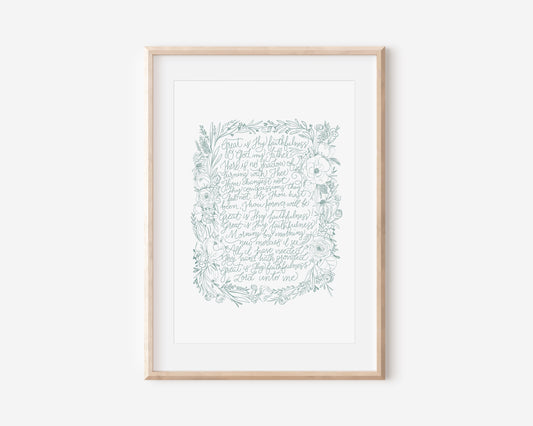 Great Is Thy Faithfulness Print