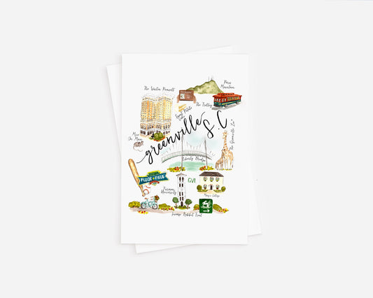 Greenville SC Note Cards