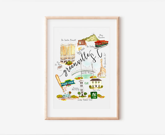 Greenville South Carolina Print