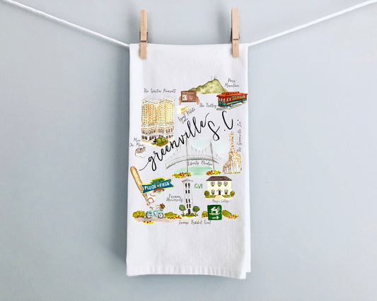 Tea Towel - Greenville SC