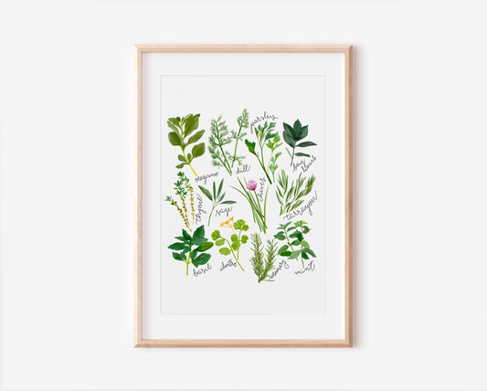Kitchen Herb Print