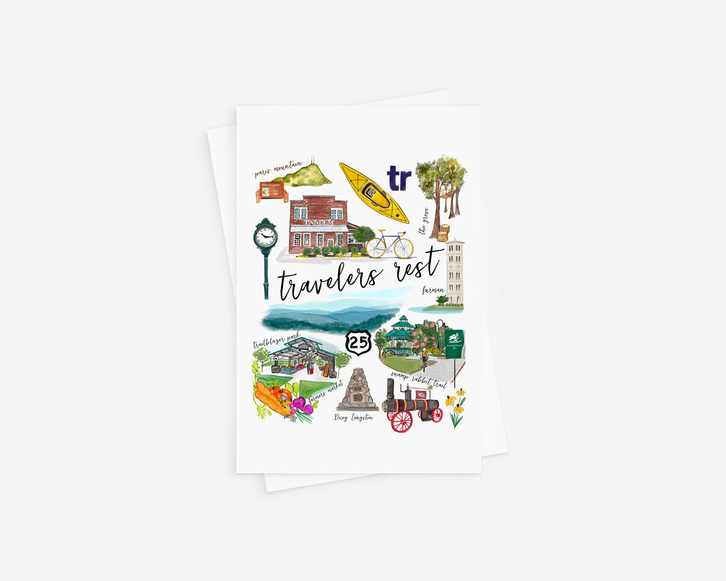 Travelers Rest SC Note Cards