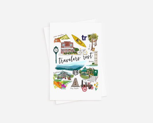 Travelers Rest SC Note Cards