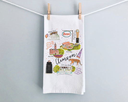 Tea Towel - Clemson SC