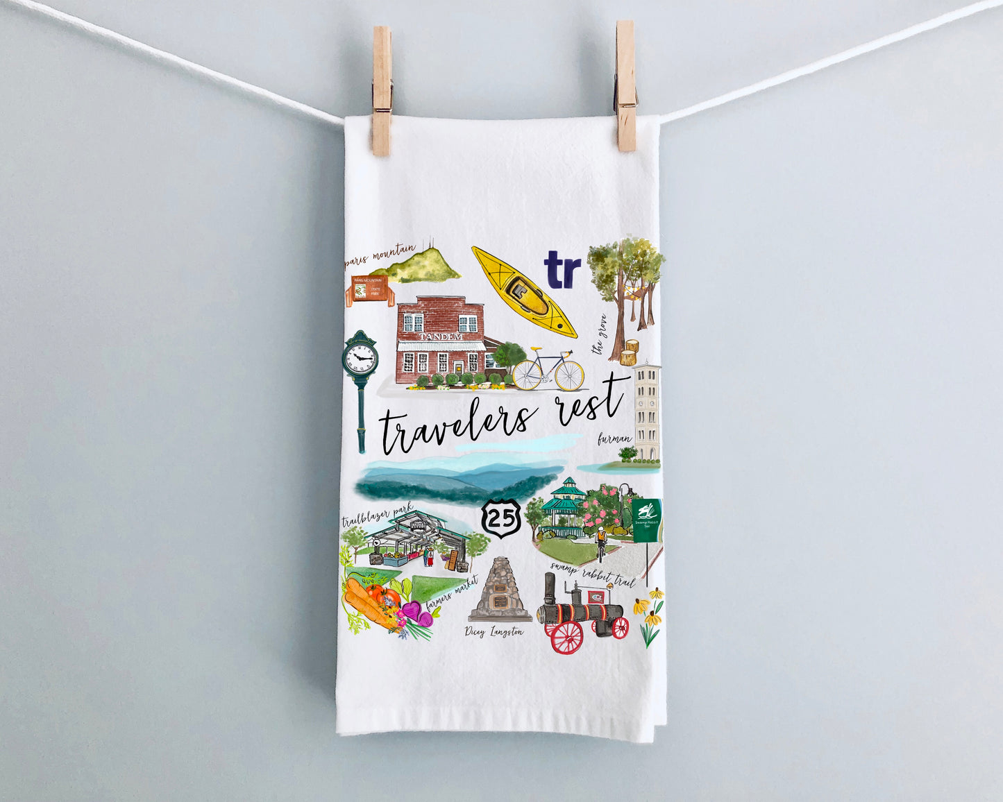 Tea Towel - Travelers Rest, SC