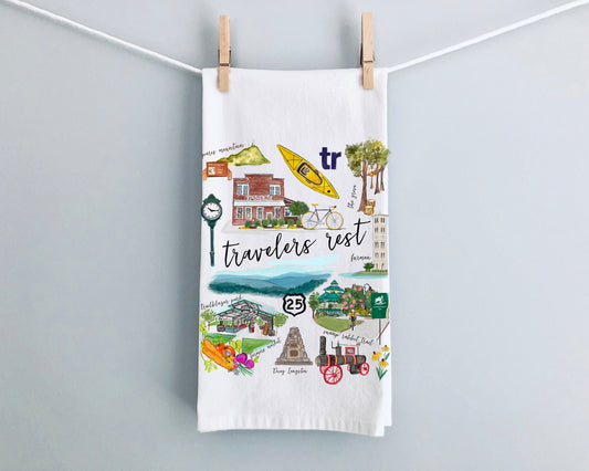 Tea Towel - Travelers Rest, SC